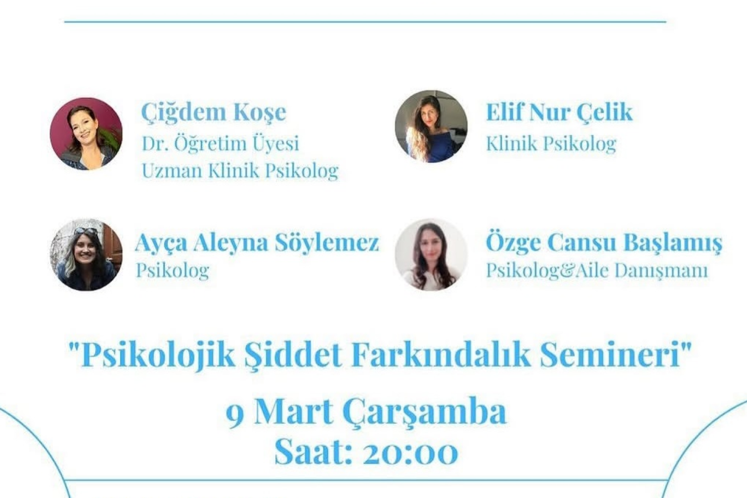 Psikolojik Şiddet Farkındalık Webinarı